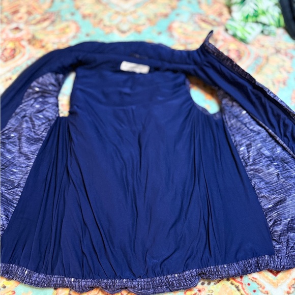 Workshop Republic/ Navy w Dark Purple vibes- Workshop Texured Puffer Vest  Sz Sm - Picture 3 of 16